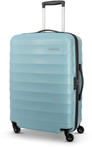 AMERICAN TOURISTER Barcelona 69 cm Hardsided Powder Blue Medium Check-In Trolley Bag Check-in Suitcase 4 Wheels - 27 inch