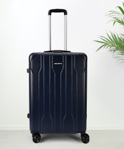 KILLER X-Track-Light-Weight & Durable Polycarbonate Blue Hard Luggage Check-in Suitcase 8 Wheels - 24 Inch