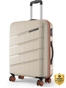 Magnum Safari Evolix 66 26 Inch Beige Suitcase 8 Wheels - Image 6