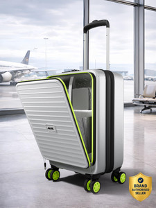 ALFA by VIP Deep Space Hard Side Laptop Compartment Trolley with Combination Lock Cabin Suitcase 8 Wheels - 22 Inch