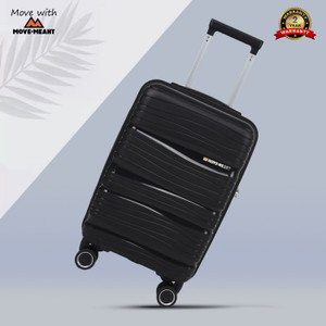 MOVE-MEANT WanderWares Number Lock Poly Propylene 360 Degree Wheels Travel Trolley Bag Cabin Suitcase 8 Wheels - 20 inch