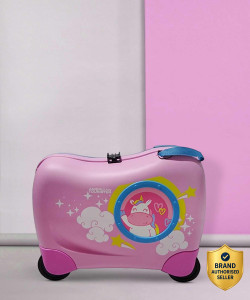 AMERICAN TOURISTER New Skittle kids Luggage L Pink Cabin Suitcase 4 Wheels - 16 inch