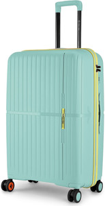 NASHER MILES Hard-Sided Polypropylene Check-in Luggage Cool Mint 75cm Trolley Bag Check-in Suitcase 8 Wheels - 28 inch