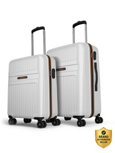 ARISTOCRAT Atlas Set of 2 Trolley Bag 55cm & 66cm | Hard Luggage | Combination Lock Cabin & Check-in Set 8 Wheels - 26 Inch