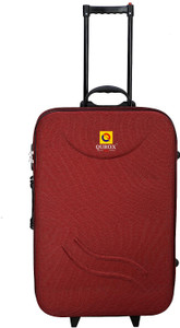 Qurox Polyester Lightweight Trolley Travel Bag/Suitcase Bag with Wheels Check-in Suitcase 3 Wheels - 20 inch