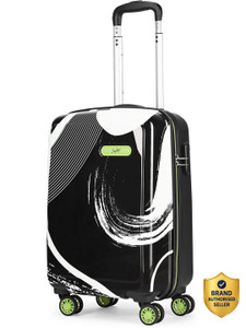 SKYBAGS Splash Trolley Bag 55cm, Small Printed Hard Luggage with Combination Lock Cabin Suitcase 8 Wheels - 22 Inch