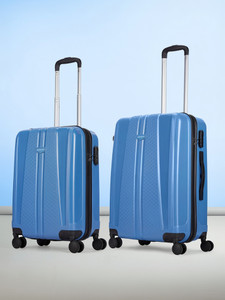 ARISTOCRAT Invictus 2 (Small 55cm | Medium 65cm) - Trolley Bag Ocean Blue Cabin & Check-in Set 8 Wheels - 26 Inch