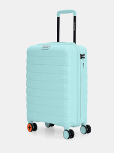 NASHER MILES Vienna Hard-Sided Polypropylene Cabin Luggage Cool Mint 55cm Trolley Bag Cabin Suitcase 8 Wheels - 20 inch