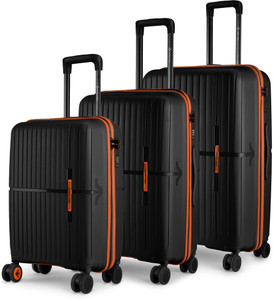 NASHER MILES 3-Piece Black Luggage Set 28 inch Pack of 3 - Image 6