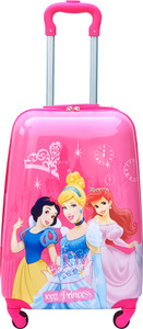 GOCART Square Shape ( BARBIE ) 18 Inch (45 cm ) Hard Side Water Proof Polycarbonate 360 A^ Rotating Exclusive Printed Pattern Fashionable Smart School Bag For Kids Comfortable And Ergonomic Handle Carry Luggage Bag For Children 4 Single Spinner Wheel trolley Bag For Boy Girls For Travel Tourist Cabin Luggageâs Bag Expandable  Cabin Suitcase 4 Wheels - 18 inch