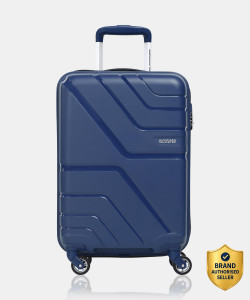 AMERICAN TOURISTER Upland Marine Trolley Bag(AMT UPLAND SP 55/20-MARINE.BLU) Cabin Suitcase 4 Wheels - 22 Inch