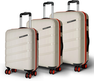 Safari Evolix 55/66/75 4W Luxury Beige Cabin & Check-in Set 8 Wheels - 30 Inches