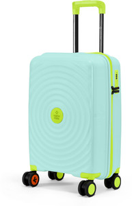 NASHER MILES Goa Polypropylene Hard-Sided 20 inch Spinner Trolley Bag for Travel & Business Cabin Suitcase 8 Wheels - 20 inch