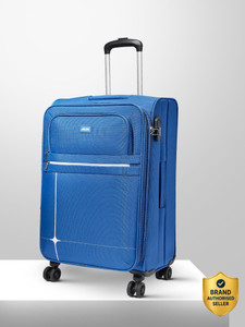 ALFA by VIP Shield Safe Soft Body Luggage | Expandable Trolley Bag With Combination Lock Expandable Check-in Suitcase 8 Wheels - 27 Inch
