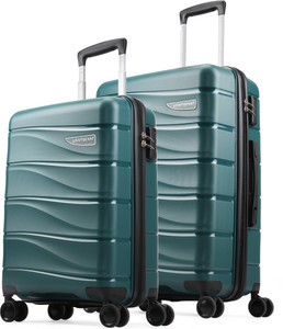 ARISTOCRAT Olympus Set of 2 (Small 55cm | Medium 66cm) - Trolley Bag Cabin & Check-in Set 8 Wheels - 26 Inch