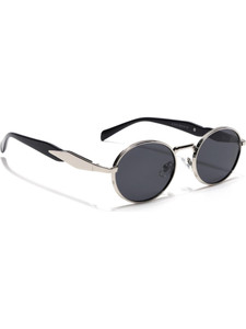 VOYAGE Oval Sunglasses Black - Image 6