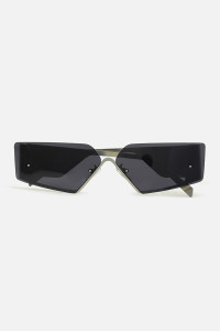 Snitch Rectangular Black Sunglasses - Image 6