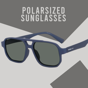 PETER JONES Retro Square Sunglasses - Image 6