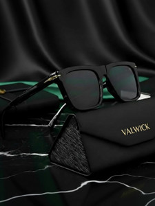 VALWICK Wayfarer Black Sunglasses - Image 1
