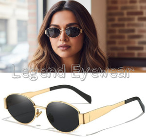 Legend Eyewear Oval, Retro Square Sunglasses