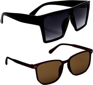 TheWhoop Rectangular Sunglasses