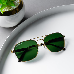 LOUIS KOUROS Retro Square, Wayfarer Sunglasses