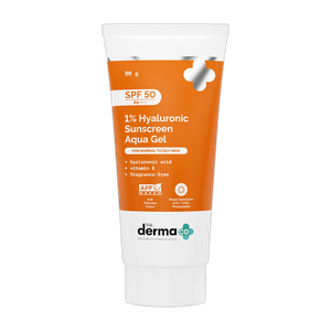 The Derma Co Sunscreen SPF 50 1% Hyaluronic Aqua Gel 50g - Image 1