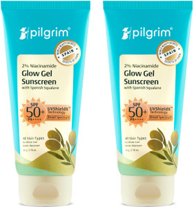 Pilgrim Sunscreen SPF 50 PA+++ 2% Niacinamide Glow Pack of 2 - Image 6
