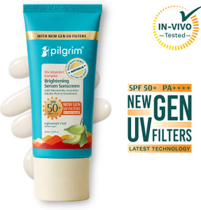 Pilgrim Sunscreen SPF 50+ PA++++ 5% Vitamin C, 50ml - Image 1