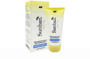sunban Sunscreen - SPF 50 soft gel nano zinc dry touch