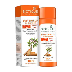 BIOTIQUE Sunscreen SPF 50 PA+++ Sandalwood Lotion - Image 6