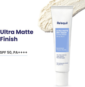 Re'equil Sunscreen SPF 50 PA++++ Ultra Matte Dry Touch Gel - Image 5
