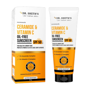 Dr. Sheth’s Sunscreen - SPF 50 PA++++ Ceramide & Vitamin C|SPF 50+ Pa+++| All Skin Types