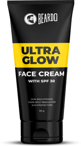 BEARDO Ultraglow All in One Face Cream For Men with SPF 30 | Skin Brightening Face Cream | Dark Spot Reduction | Sun Protection |