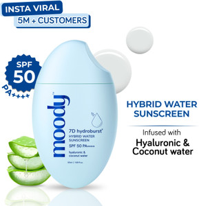 MOODY Sunscreen SPF 50 PA+++ 7D Hydro Burst 50ml - Image 6