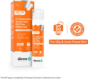 The Derma Co Sunscreen SPF 50 PA++++ 1% Hyaluronic Sunscreen Oil-Free - Image 6