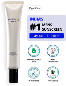 Reginald Men Sunscreen - SPF 50 PA++++ Sunscreen-SPF 50 PA++++Moisturising Sunscreen SPF 50+PA++++ with 11 Actives Mini