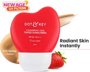 Dot & Key Strawberry Dew Tinted Sunscreen SPF 50+ PA++++ 03A Honey - Image 6