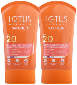 LOTUS HERBALS Sunscreen SPF 20 PA+ 50g Pack of 2 · 50 g (100 g total) - Image 6