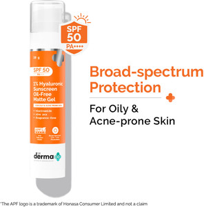 The Derma Co 1% Hyaluronic Sunscreen SPF 50 PA++++ 50g - Image 1