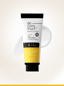 deconstruct Sunscreen - SPF 50 PA+++ | Lightweight Gel Sunscreen |In-Vivo Tested | Non Greasy | For Men & Women |