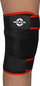 NIVIA Knee Support for men and women Made of Neoprene Free Size(Black) Knee Support