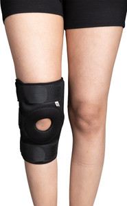 HULARA Open Patella Hinged Knee Brace for Knee Joint Pain Relief Knee Support Black-S Knee Support