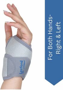 Leeford Wrist Brace/Band Neoprene with Thumb Support, Pack of 1- Universal Size | For Wrist Support