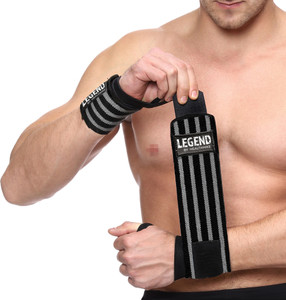 हेल्थिके Wrist Supporter for Gym with Thumb Loop, Wrist Band for Gym, Wrist Wrap for Gym रिस्ट सपोर्ट
