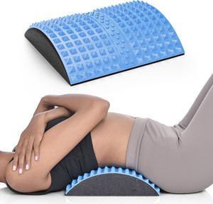 FOVERA Gel Back Stretcher Lumbar Traction Device for Upper & Lower ...