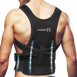 LIYANSH Premium Posture Corrector Belt for Men & Women Pain Relief Posture Corrector Posture Corrector
