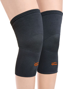 TYNOR Knee Cap Air, Black & Orange, XL, 1 Pair Knee Support