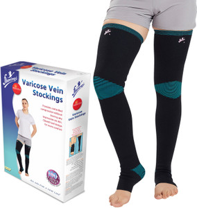 FLAMINGO Varicose Vein Stockings - Pain Relief, Compression Comfort, Breathable Fabric Supporter