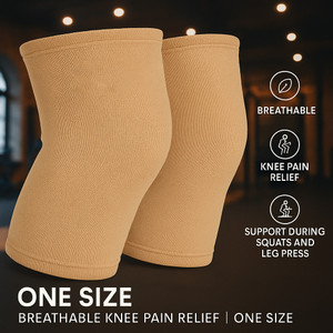 Leosportz Knee Cap Support Sleeve For Pain Relief Knee Support (Brown) Knee Support